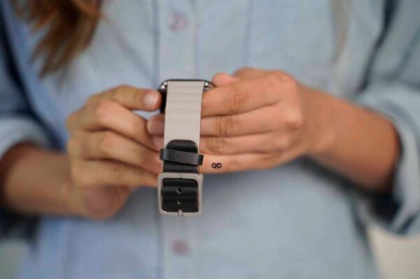 Two Coloured Faux Leather Strap with buckle Apple Watch 44MM 45MM 46MM Series 4 5 6 7 8 9 10 SE SE 2 Gen - Image 53