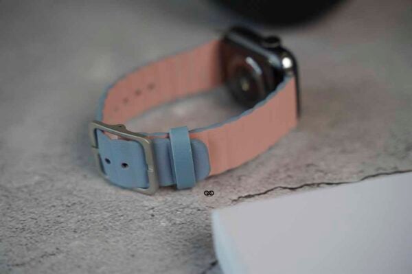 Two Coloured Faux Leather Strap with buckle Apple Watch 44MM 45MM 46MM Series 4 5 6 7 8 9 10 SE SE 2 Gen - Image 52