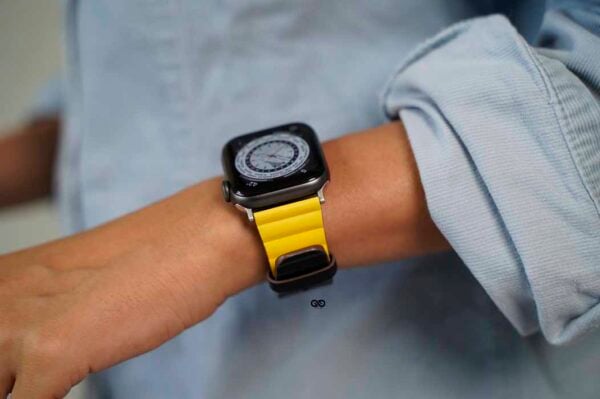 Two Coloured Faux Leather Strap with buckle Apple Watch 44MM 45MM 46MM Series 4 5 6 7 8 9 10 SE SE 2 Gen - Image 45