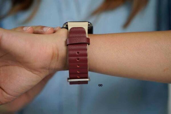Two Coloured Faux Leather Strap with buckle Apple Watch 44MM 45MM 46MM Series 4 5 6 7 8 9 10 SE SE 2 Gen - Image 42