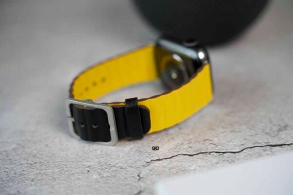 Two Coloured Faux Leather Strap with buckle Apple Watch 44MM 45MM 46MM Series 4 5 6 7 8 9 10 SE SE 2 Gen - Image 40