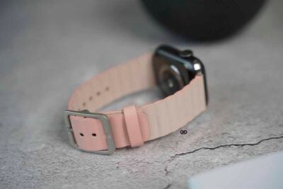 Two Coloured Faux Leather Strap with buckle Apple Watch 44MM 45MM 46MM Series 4 5 6 7 8 9 10 SE SE 2 Gen
