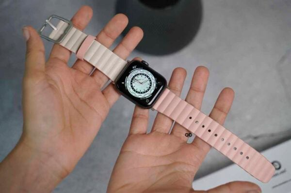 Two Coloured Faux Leather Strap with buckle Apple Watch 44MM 45MM 46MM Series 4 5 6 7 8 9 10 SE SE 2 Gen - Image 19