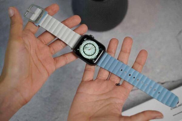 Two Coloured Faux Leather Strap with buckle Apple Watch 44MM 45MM 46MM Series 4 5 6 7 8 9 10 SE SE 2 Gen - Image 17