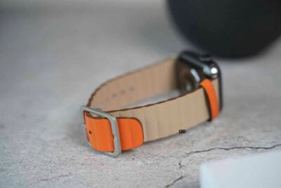 Two Coloured Faux Leather Strap with buckle Apple Watch 44MM 45MM 46MM Series 4 5 6 7 8 9 10 SE SE 2 Gen