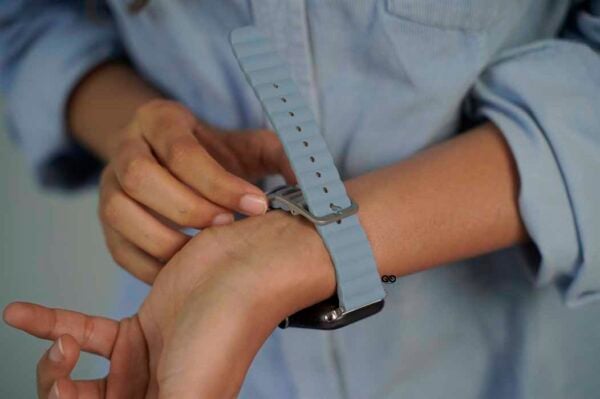 Two Coloured Faux Leather Strap with buckle Apple Watch 44MM 45MM 46MM Series 4 5 6 7 8 9 10 SE SE 2 Gen - Image 13