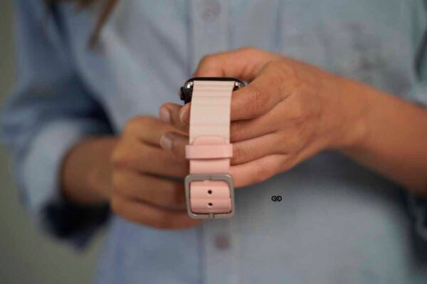 Two Coloured Faux Leather Strap with buckle Apple Watch 44MM 45MM 46MM Series 4 5 6 7 8 9 10 SE SE 2 Gen - Image 9