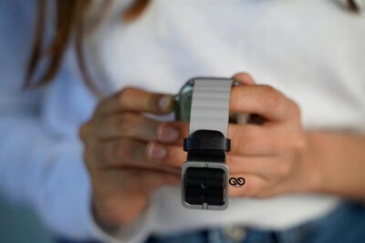 Two Coloured Faux Leather Strap with buckle For Apple Watch 49 (Series Ultra/Ultra 2/Ultra 3)