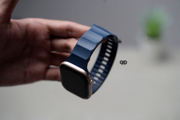 Dark Blue FKM Casual Sports Band For Apple Watch 44MM 45MM 46MM Series 4 5 6 7 8 9 10 SE SE 2 Gen