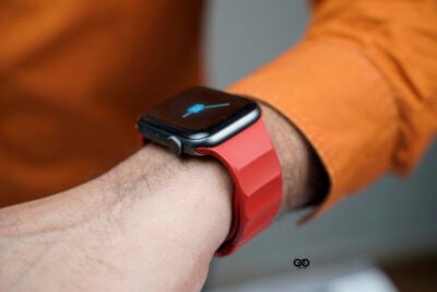 Matte Red FKM Casual Sports Band For Apple Watch 44MM 45MM 46MM Series 4 5 6 7 8 9 10 SE SE 2 Gen