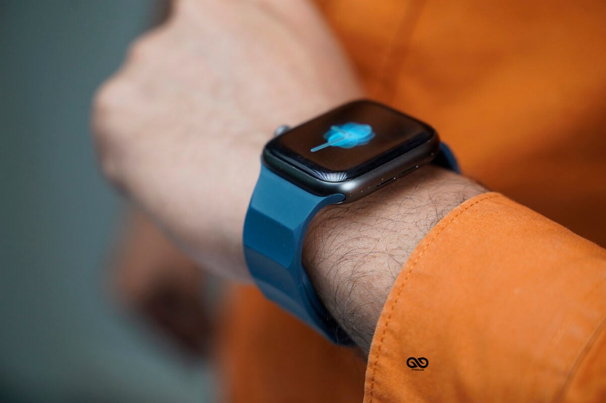 Dark Blue FKM Casual Sports Band For Apple Watch 42MM 41MM 40MM Series 4 5 6 7 8 9 10 11 SE SE 2 Gen