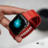 Matte Red FKM Casual Sports Band For Apple Watch 44MM 45MM 46MM Series 4 5 6 7 8 9 10 SE SE 2 Gen