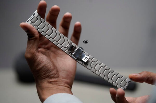 Titanium/Orange Link Chain Strap For Apple Watch 49 MM Series Ultra/Ultra 2 - Image 17