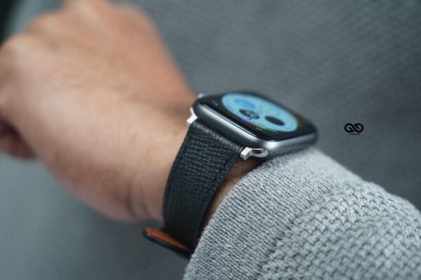 Sable Black Vegan Leather Strap For Apple Watch 42MM 41MM 40MM Series 4 5 6 7 8 9 10 SE SE 2 Gen - Image 7