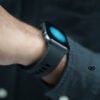 Soft Silicone Strap With Aluminium Closure Pin For Apple Watch 44MM 45MM 46MM Series 4 5 6 7 8 9 10 SE SE 2 Gen