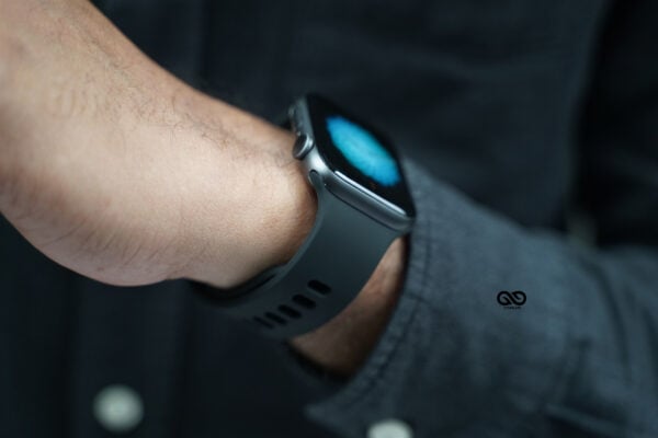 Soft Silicone Strap With Aluminium Closure Pin For Apple Watch 44MM 45MM 46MM Series 4 5 6 7 8 9 10 SE SE 2 Gen