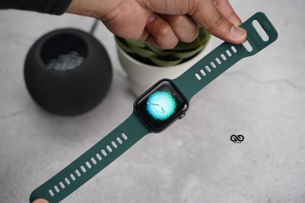 Soft Silicone Strap With Aluminium Closure Pin For Apple Watch 44MM 45MM 46MM Series 4 5 6 7 8 9 10 SE SE 2 Gen - Image 16