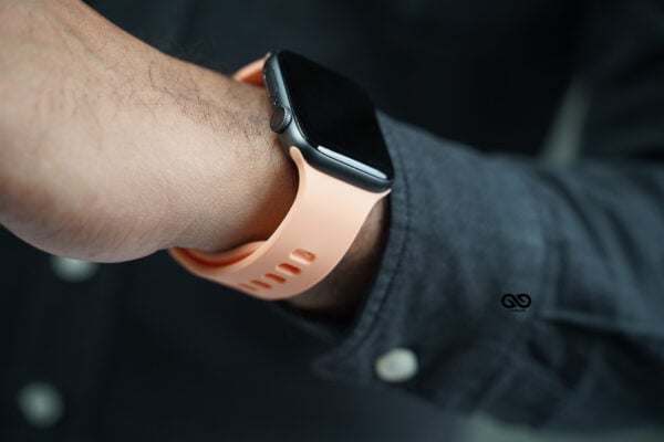 Soft Silicone Strap With Aluminium Closure Pin For Apple Watch 44MM 45MM 46MM Series 4 5 6 7 8 9 10 SE SE 2 Gen - Image 3