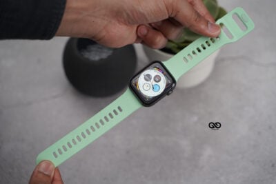 Soft Silicone Strap With Aluminium Closure Pin For Apple Watch 44MM 45MM 46MM Series 4 5 6 7 8 9 10 SE SE 2 Gen