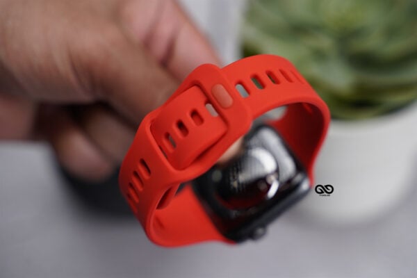 Soft Silicone Strap With Aluminium Closure Pin For Apple Watch 44MM 45MM 46MM Series 4 5 6 7 8 9 10 SE SE 2 Gen - Image 30