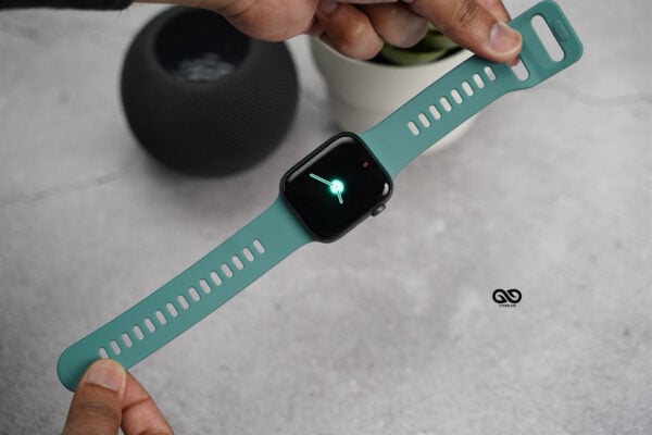 Soft Silicone Strap With Aluminium Closure Pin For Apple Watch 44MM 45MM 46MM Series 4 5 6 7 8 9 10 SE SE 2 Gen - Image 4