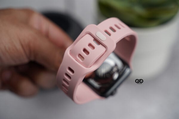 Soft Silicone Strap With Aluminium Closure Pin For Apple Watch 44MM 45MM 46MM Series 4 5 6 7 8 9 10 SE SE 2 Gen - Image 31