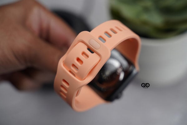Soft Silicone Strap With Aluminium Closure Pin For Apple Watch 44MM 45MM 46MM Series 4 5 6 7 8 9 10 SE SE 2 Gen - Image 54