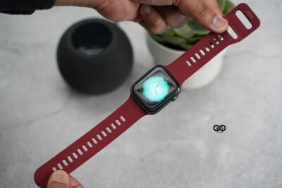 Soft Silicone Strap With Aluminium Closure Pin For Apple Watch 44MM 45MM 46MM Series 4 5 6 7 8 9 10 SE SE 2 Gen