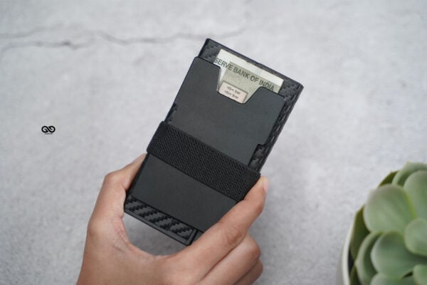 Slim Carbon Fiber Mini Pop Up Wallet - Image 15