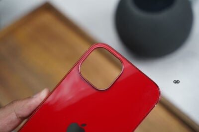 Red Glass Finish Soft case for iPhone 14 Plus 16 Red Glass Finish Soft case for iPhone 14 Plus