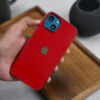 Red Glass Finish Soft case for iPhone 14 Plus