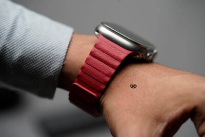 Red Magnetic Leather Loop For Apple Watch 49 MM Series Ultra/Ultra 2