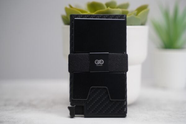 Slim Carbon Fiber Mini Pop Up Wallet - Image 3
