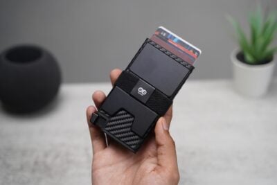 Slim Carbon Fiber Mini Pop Up Wallet