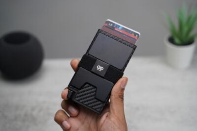 Slim Carbon Fiber Mini Pop Up Wallet