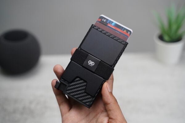 Slim Carbon Fiber Mini Pop Up Wallet - Image 6
