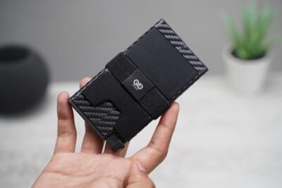 Slim Carbon Fiber Mini Pop Up Wallet