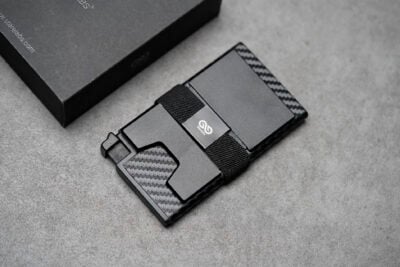 Slim Carbon Fiber Mini Pop Up Wallet