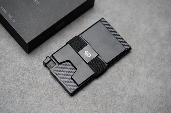 Slim Carbon Fiber Mini Pop Up Wallet - Image 8