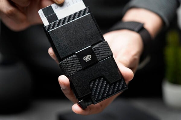 Slim Carbon Fiber Mini Pop Up Wallet - Image 9