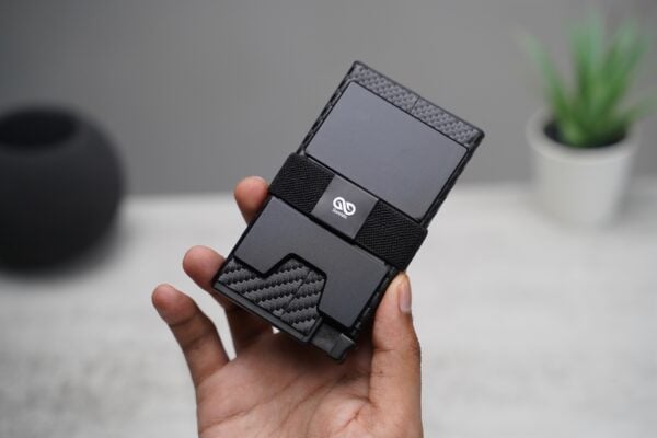 Slim Carbon Fiber Mini Pop Up Wallet - Image 2