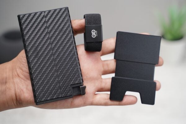 Slim Carbon Fiber Mini Pop Up Wallet - Image 7