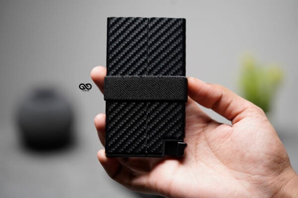 Slim Carbon Fiber Mini Pop Up Wallet - Image 7