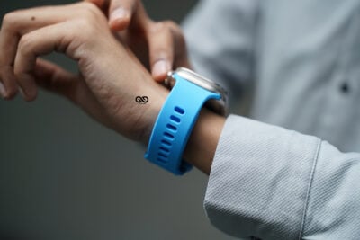 Soft Silicone Strap With Aluminium Closure Pin For Apple Watch 49 MM (Series Ultra/Ultra 2/Ultra 3)