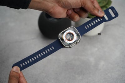 Soft Silicone Strap With Aluminium Closure Pin For Apple Watch 49 MM (Series Ultra/Ultra 2/Ultra 3) 152 Soft Silicone Strap With Aluminium Closure Pin For Apple Watch 49 MM (Series Ultra/Ultra 2/Ultra 3)