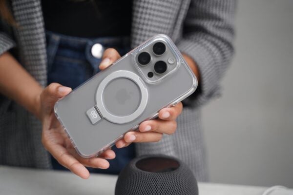 Crystal Clear Alpha Magnetic Ring Case For iPhone 15/15Plus/15Pro/15Pro Max