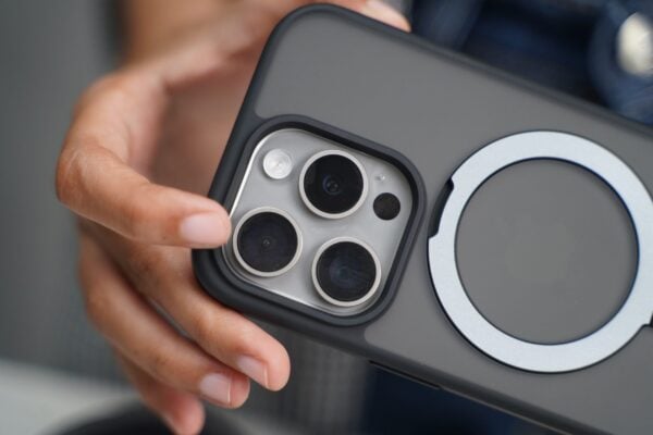 Smoky Black Alpha Magnetic Ring Case For iPhone 15/15Plus/15Pro/15Pro Max - Image 2