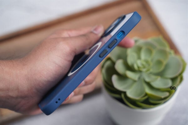 Dark Blue Magsafe Drop Proof Sleek Transparent case For iPhone 13 - Image 11