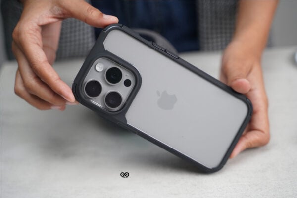 Black Defender Rugged Protective Case for iPhone 15 Pro Max - Image 2