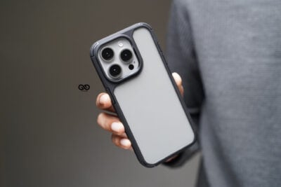 Black Defender Rugged Protective Case for iPhone 15 Pro